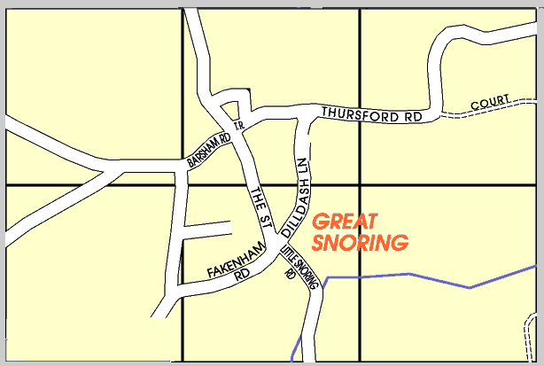 Gt Snoring OS Map
