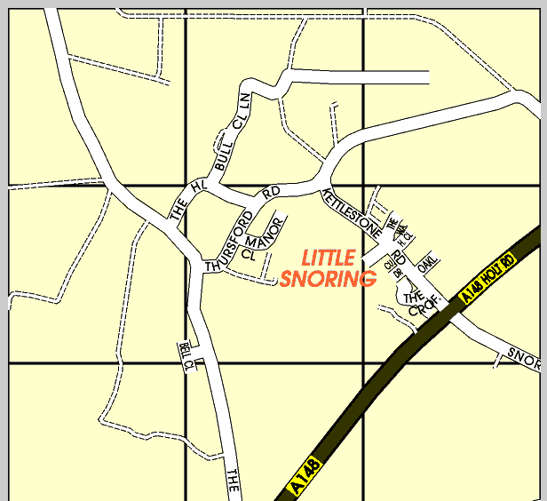 Lt Snoring Street Plan